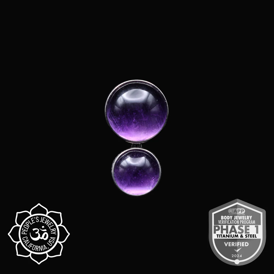 Natural Stone Two Gem Cluster - People's Jewelry - Image 2